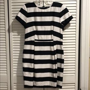 Black and White Sheath Dress, Classy and Elegant